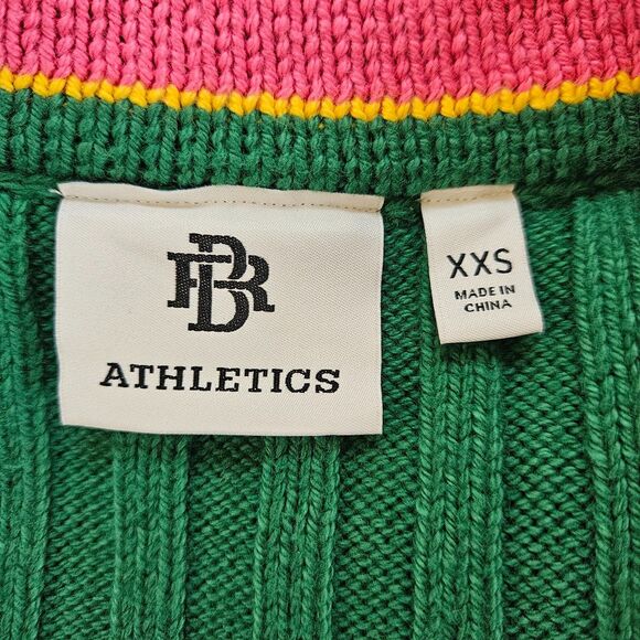 BANANA REPUBLIC ATHLETICS Varsity Cardigan Sweater XXS Preppy Oversized RARE - Picture 7 of 9
